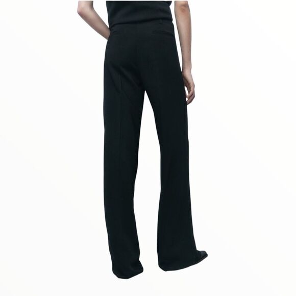 ZARA | Black | PANTS WITH TOPSTITCHING - Picture 6 of 11